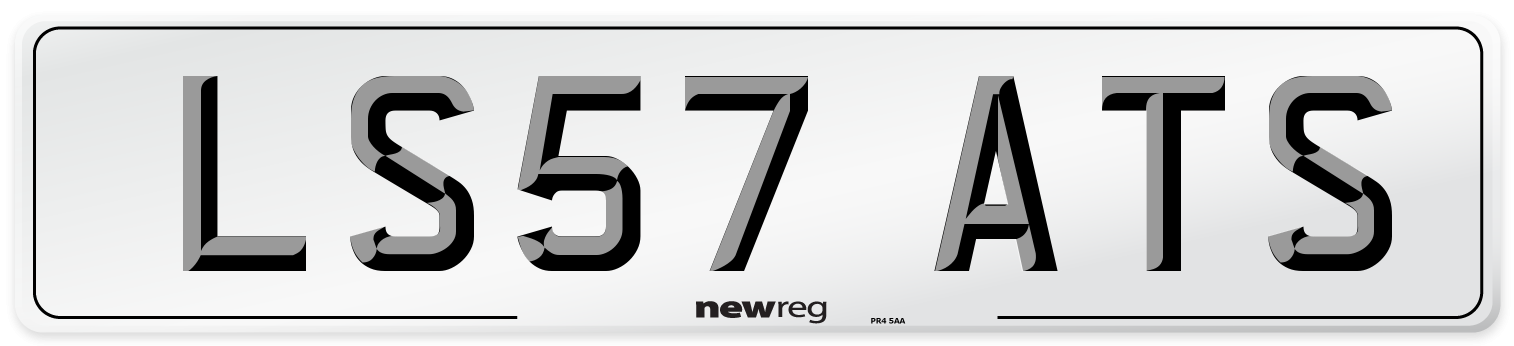 LS57 ATS Number Plate from New Reg